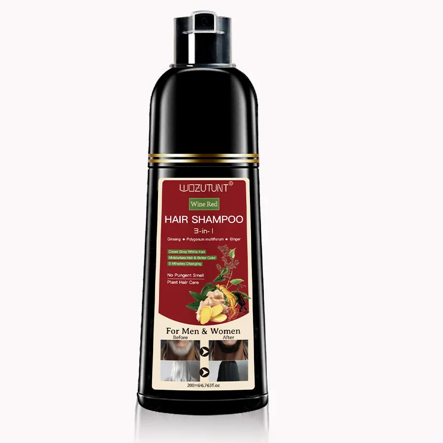 200ml 3 in 1 Herbal Hair Dye Shampoo for Men and Women