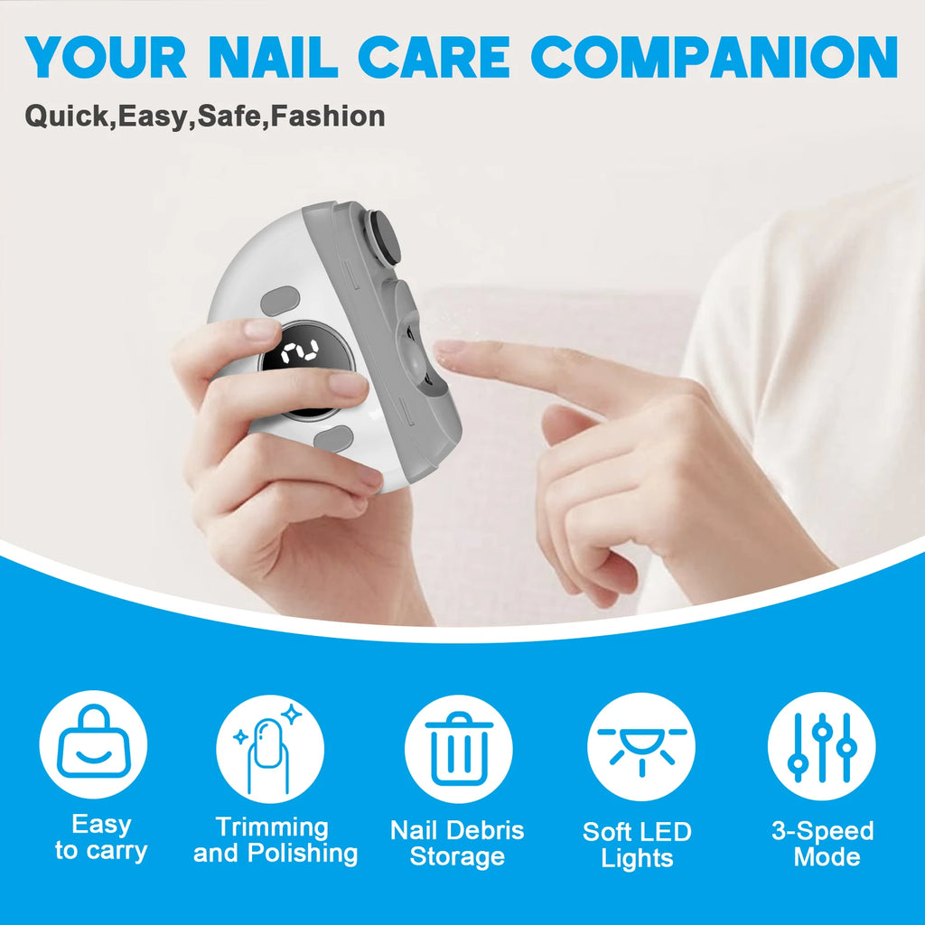 Automatic Electric Nail Clipper and Polisher