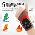 Heated Wrist Brace with Vibration Massage