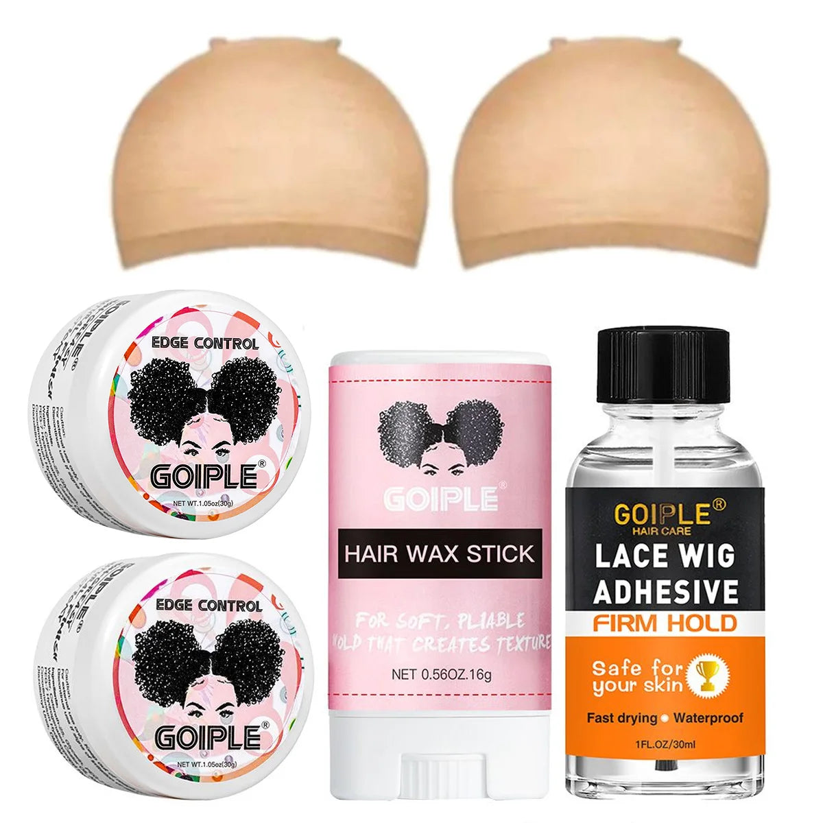 Goiple Lace Wig Adhesive and Edge Control Hair Styling Kit - 1
