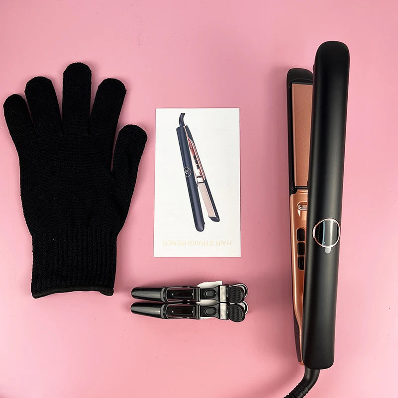 Professional Ceramic Hair Straightener Ionic Flat Iron Salon Styling Tool