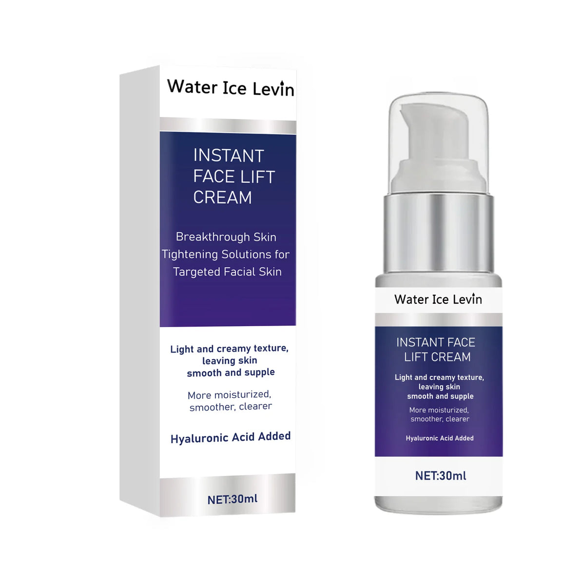 Water Ice Levin Instant Face Lift Cream Firming Anti Aging Moisturizer