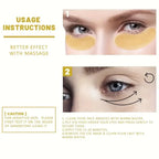 24K Gold Eye Mask Anti Aging Collagen Patches for Dark Circles and Bags
