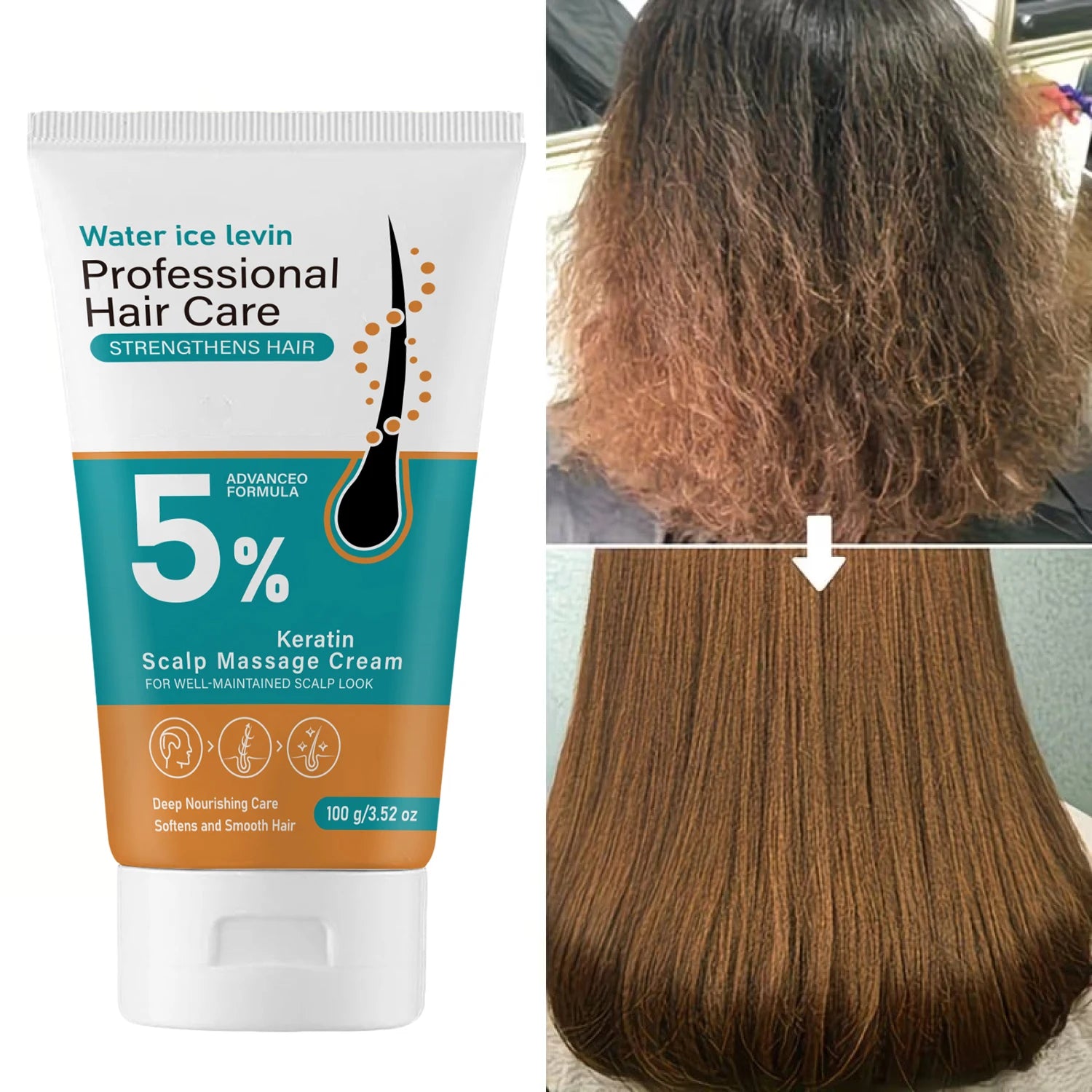 5 Percent Keratin Scalp Massage Cream Deep Nourishing Hair Conditioner