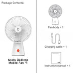 Mijia Desktop Fan Rechargeable Portable Cooling Table Fan 2 in 1