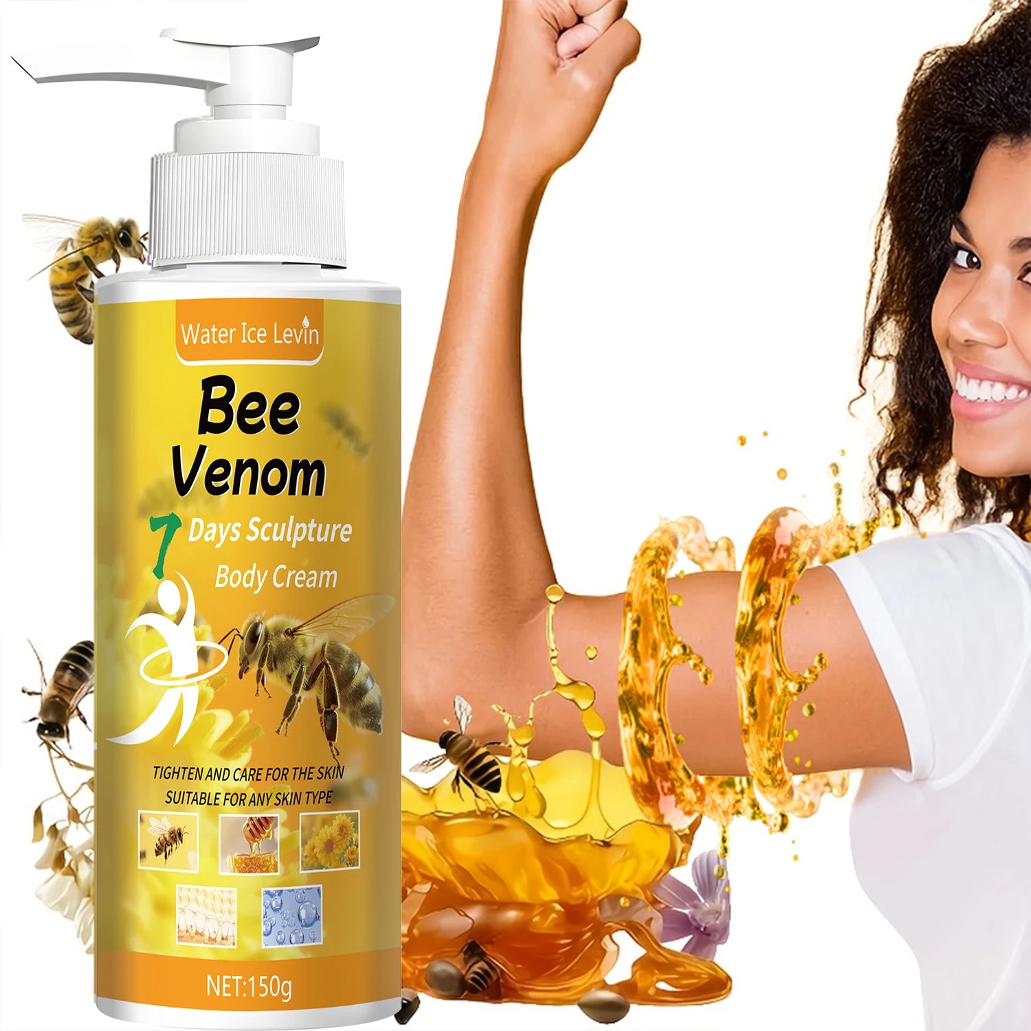 Bee Venom Body Sculpting Cream Firming and Moisturizing Treatment - 2