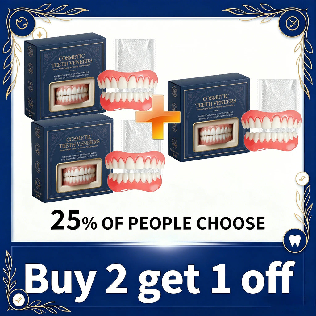 Custom Moldable Cosmetic Denture Set for Temporary Smile