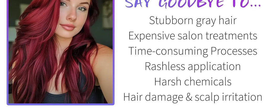 400ml 3 in 1 Hair Color Dye Shampoo for Gray Coverage