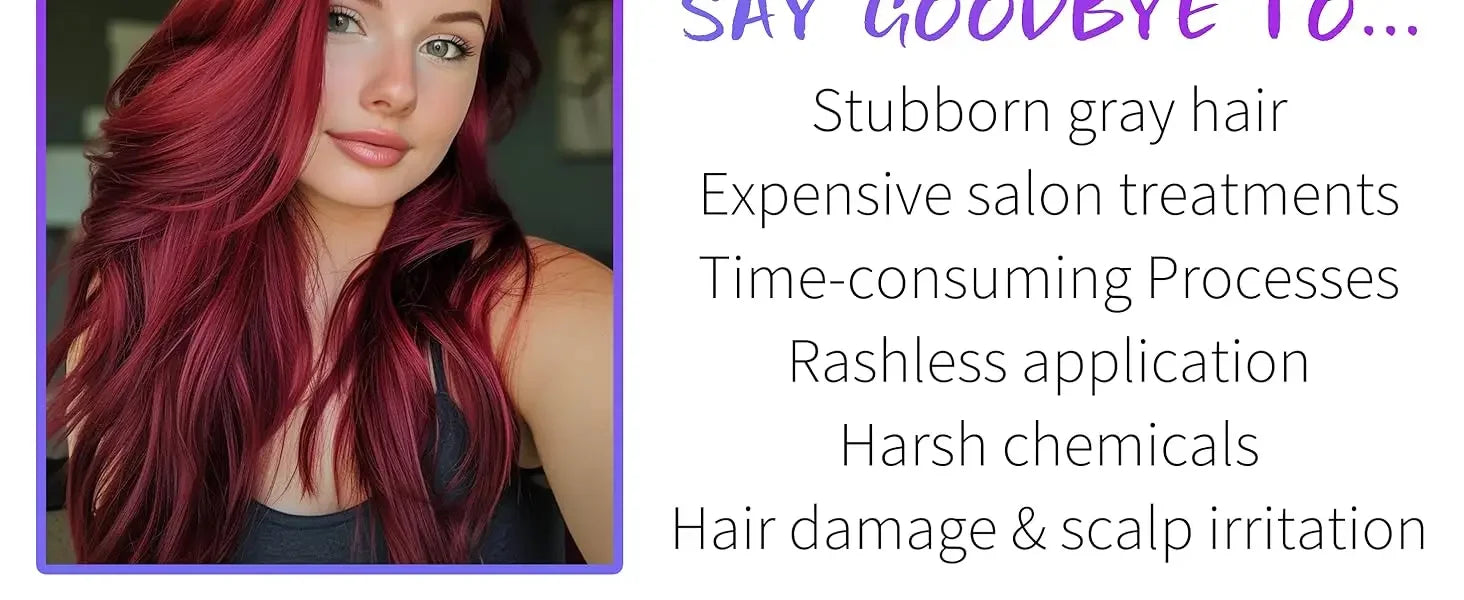 400ml 3 in 1 Hair Color Dye Shampoo for Gray Coverage
