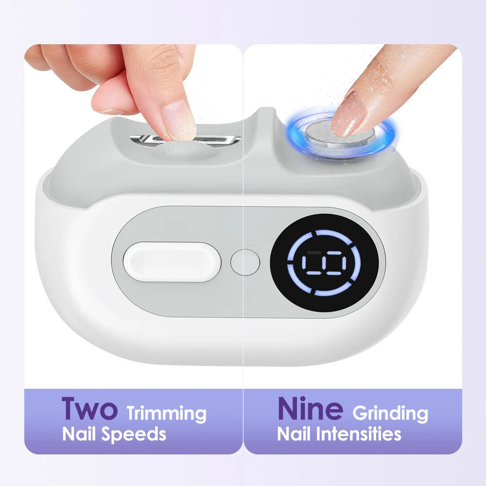 Electric Automatic Nail Clipper and Trimmer Set