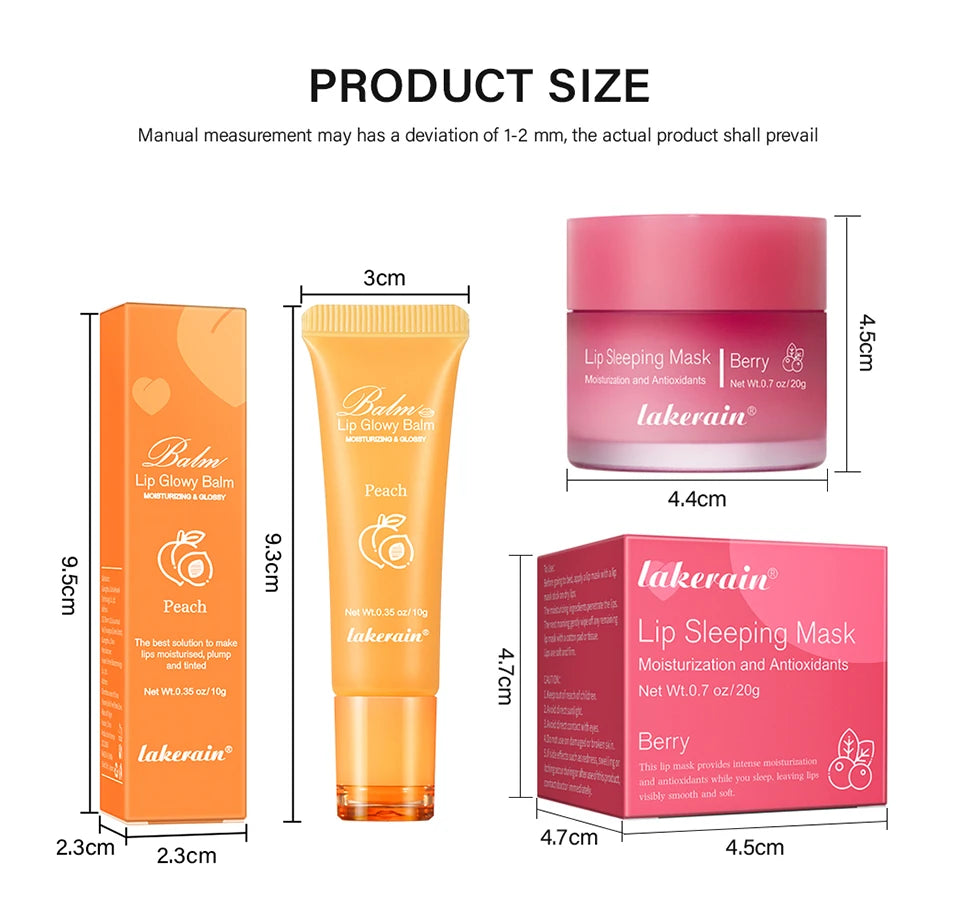 Moisturizing Lip Balm and Sleeping Mask Set