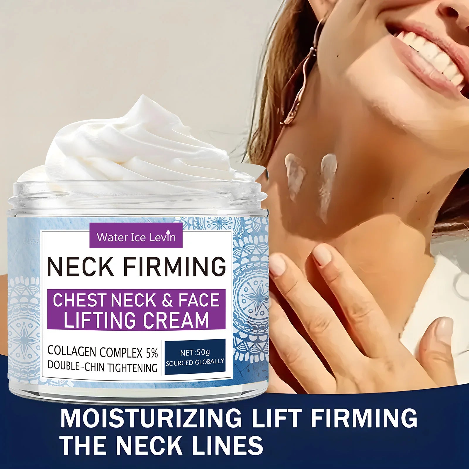 Neck Firming Cream Anti Aging Lifting and Tightening Moisturizer - 2