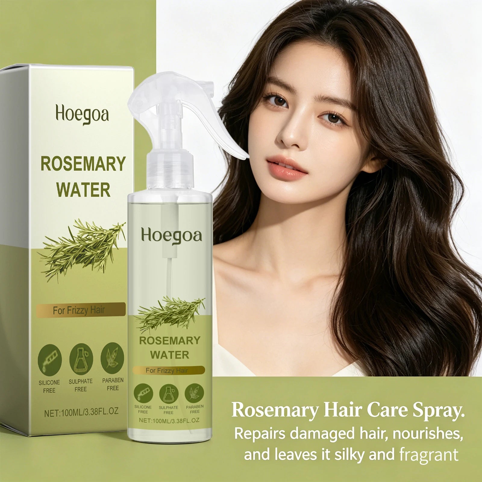 Rosemary Hair Strengthening Spray for Frizz Control and Growth - 4