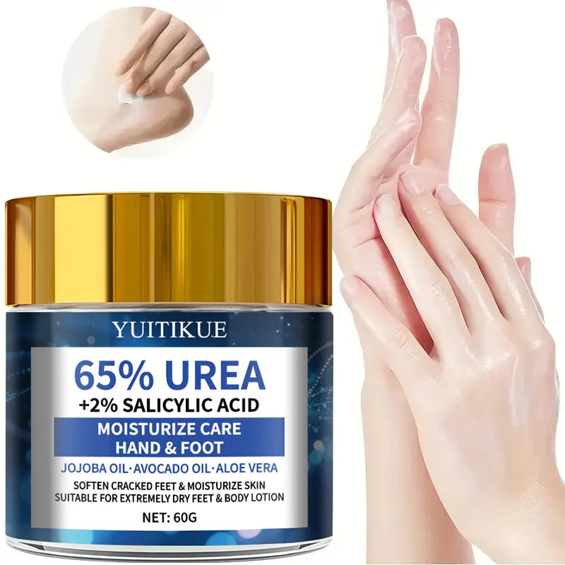 YUITIKUE 65% Urea Foot Cream Moisturizer for Cracked Heels 60g