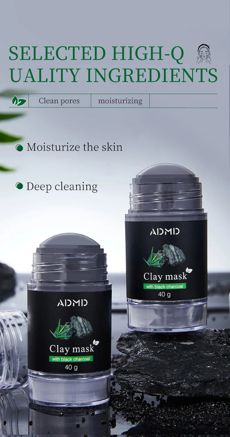 ADMID Bamboo Charcoal Mud Mask Stick Deep Cleansing Facial Treatment - 11