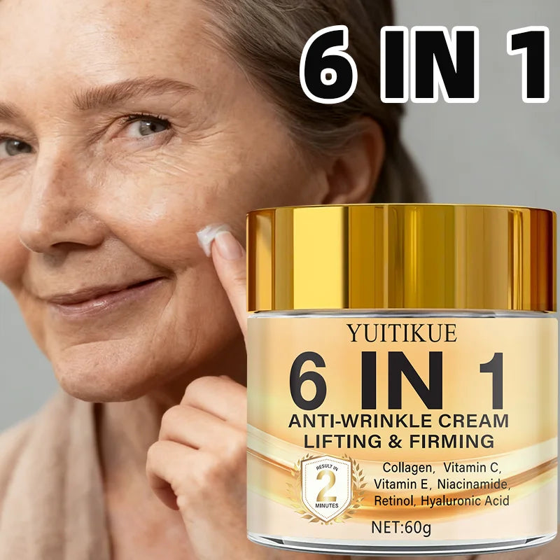 YUITIKUE 6 in 1 Anti Wrinkle Cream Face Lifting and Firming Moisturizer - 1