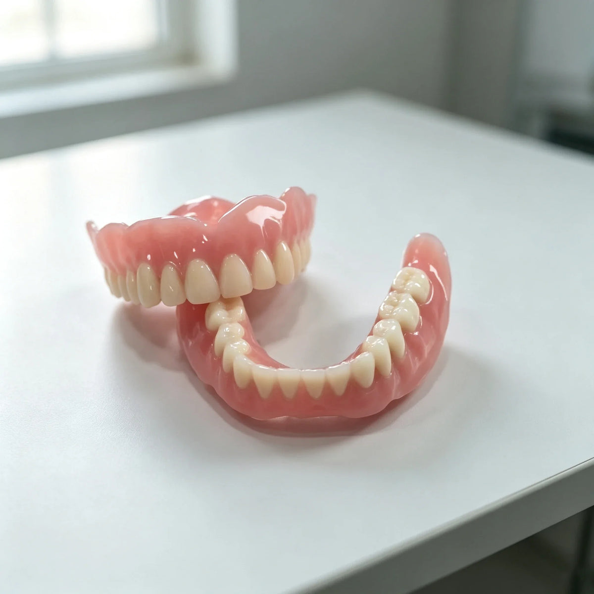 Comfort Silicone Simulation Denture Set for Natural Smile