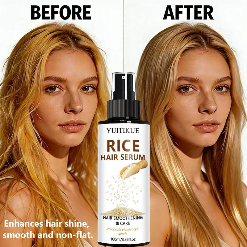 Rice Water Hair Serum Spray 100ml Leave In Conditioner - 4