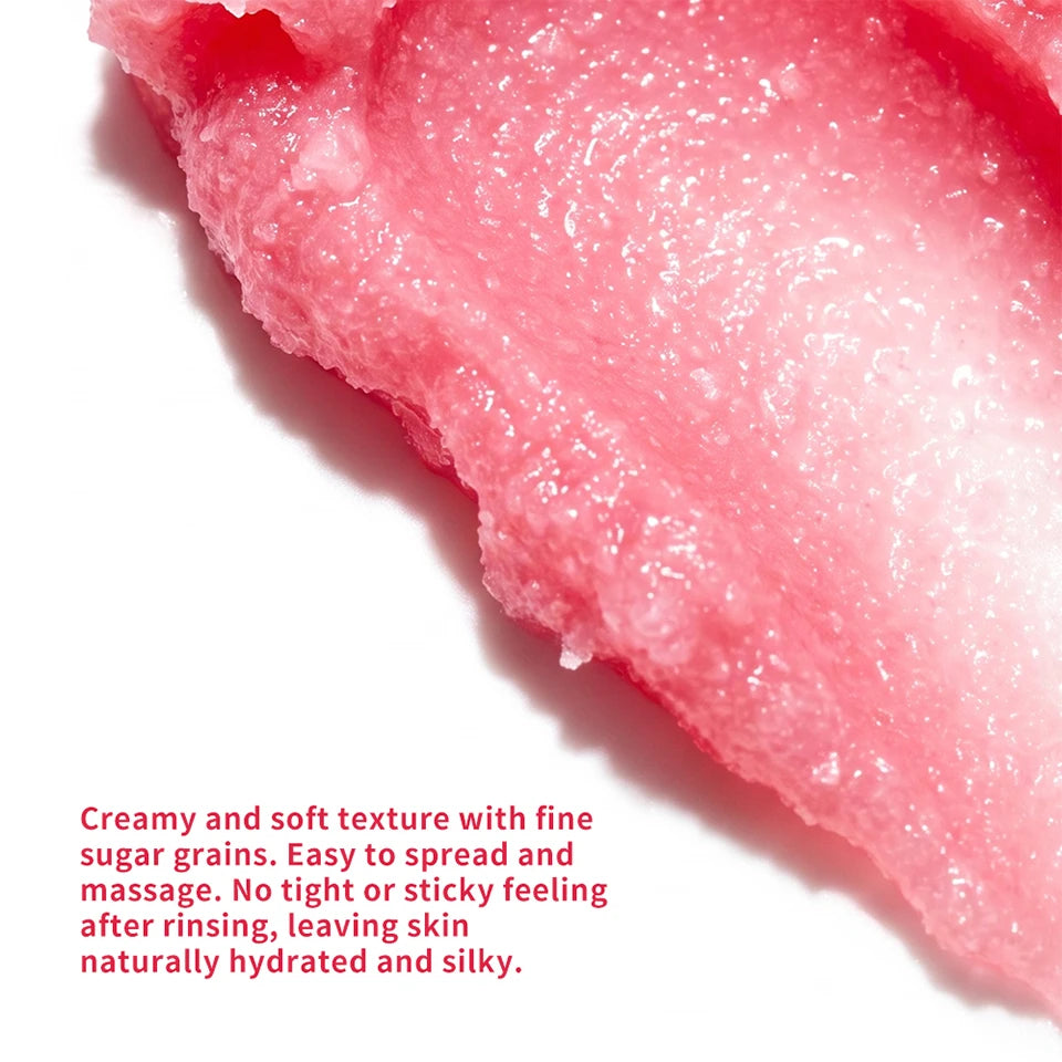Raspberry and Vanilla Sugar Body Scrub for Smooth Skin
