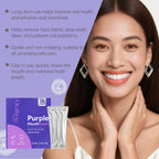 Portable Purple Mouthwash Sachets for Fresh Breath