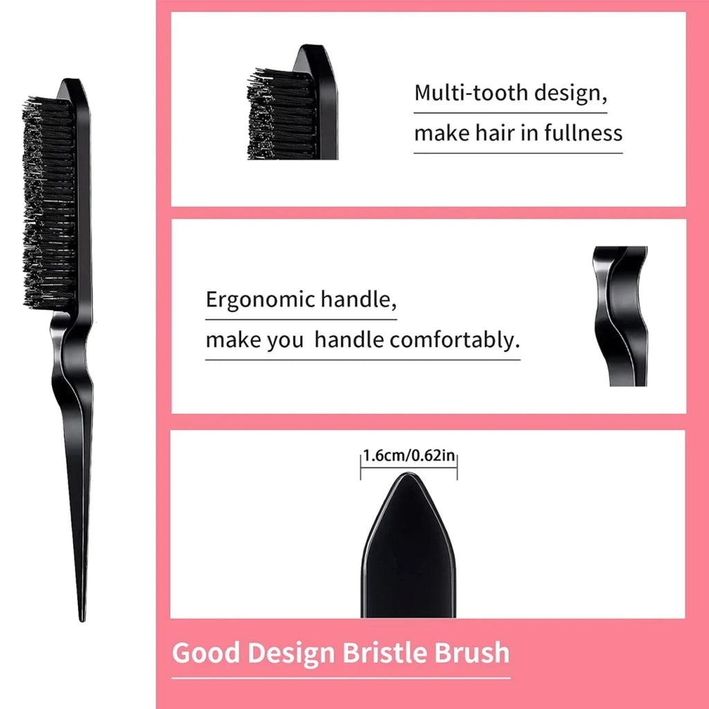 Lockmio Hair Wax Stick and Styling Brush Set for Frizz Control
