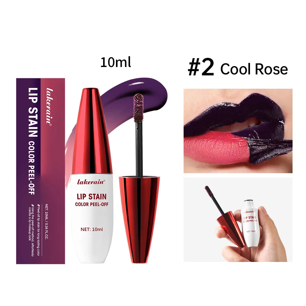 Waterproof Peel-Off Lip Stain for Long-Lasting Matte Color - 30