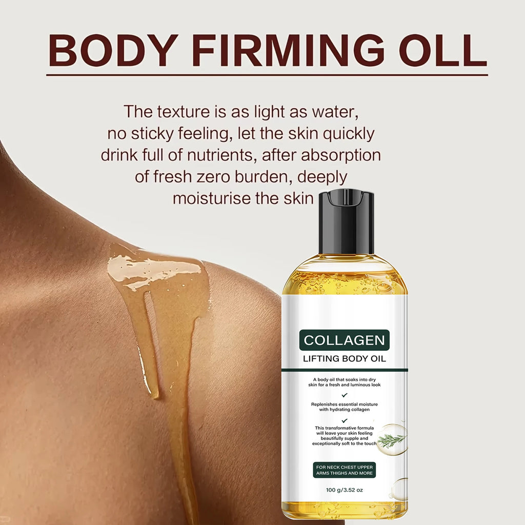 Collagen Hyaluronic Acid Body Oil Firming and Moisturizing Skincare