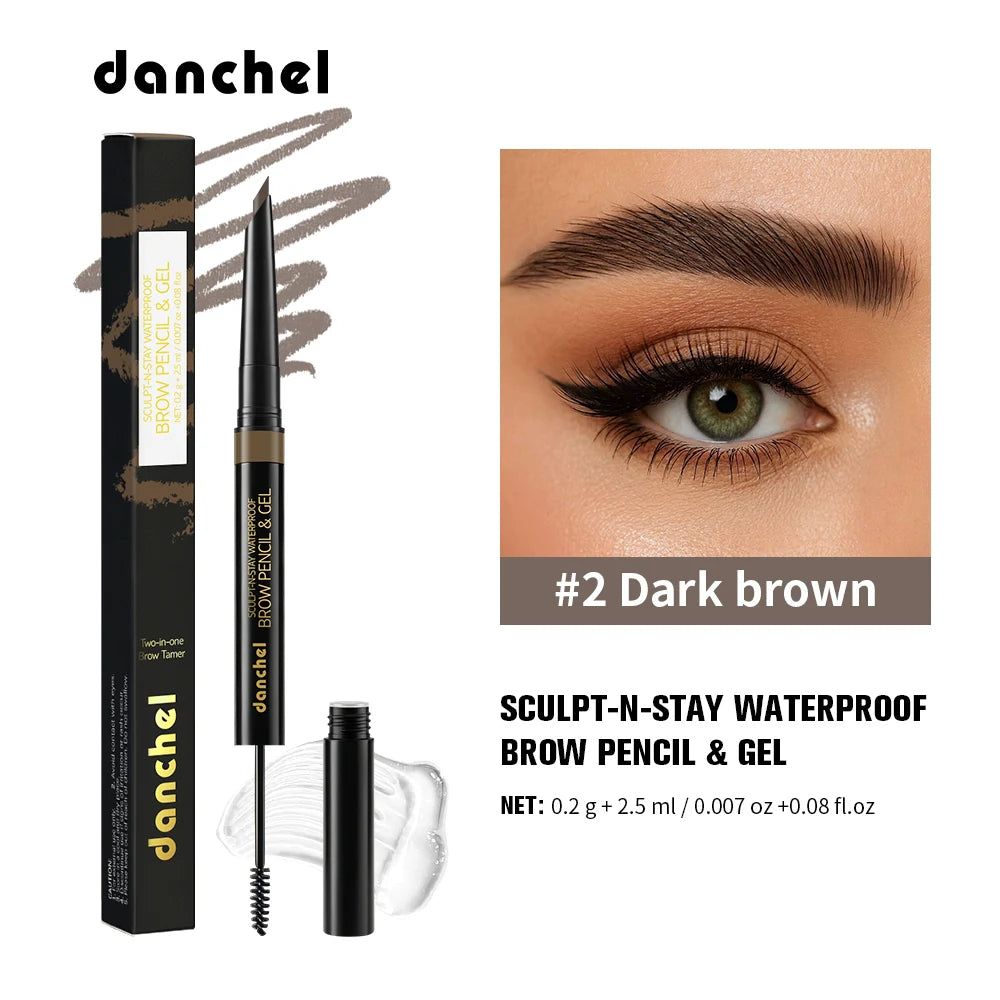 2-in-1 Waterproof Eyebrow Pencil and Sculpting Gel