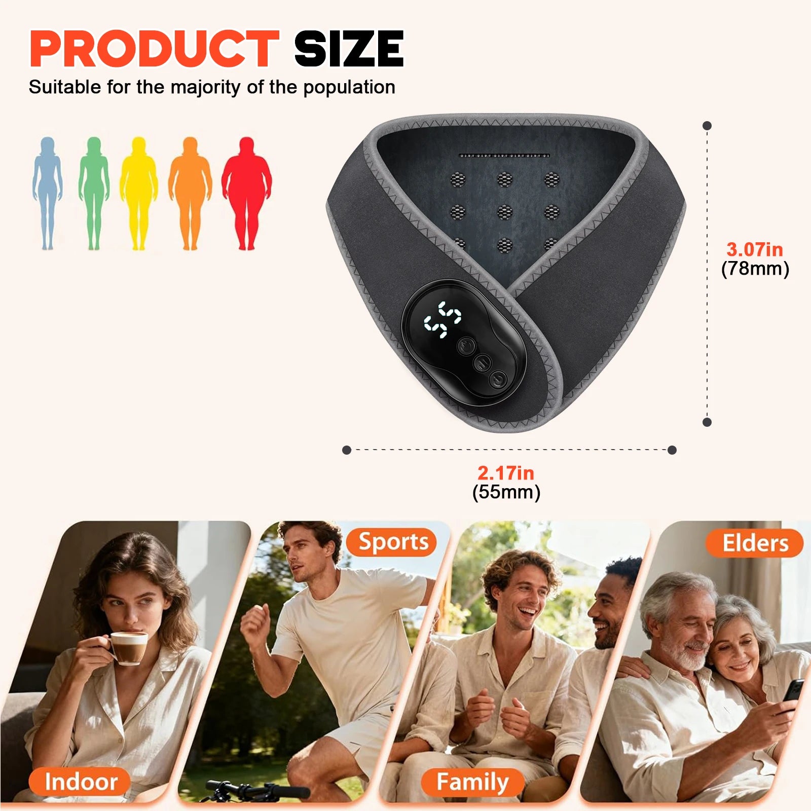 Portable Cordless Neck Massage Wrap for Muscle Relief - 12