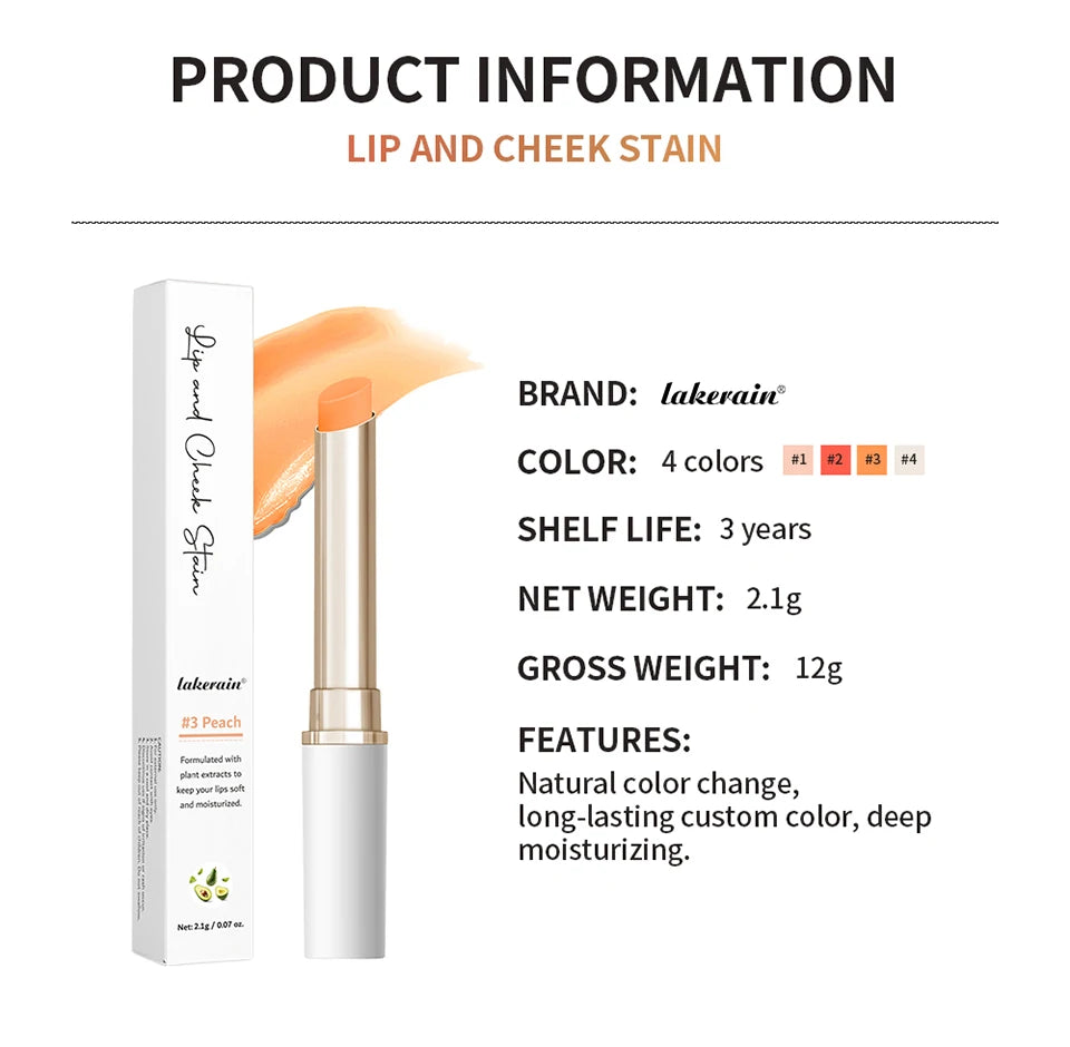 pH-Activated Color Changing Lip and Cheek Stain