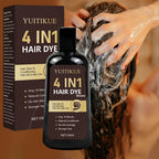 4 in 1 Brown Hair Dye Shampoo 100ml Color Treatment