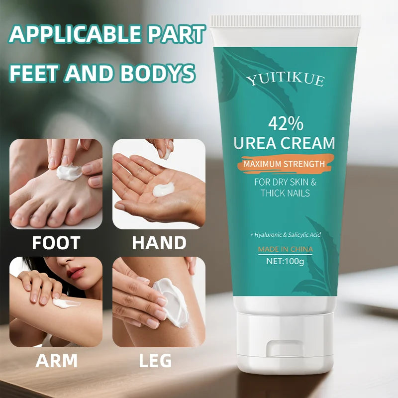 YUITIKUE 42 Percent Urea Cream Foot Moisturizer for Cracked Heels 100g - 5