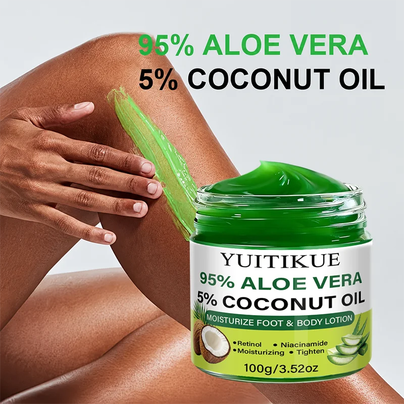 YUITIKUE Aloe Vera and Coconut Oil Moisturizing Body Gel Cream