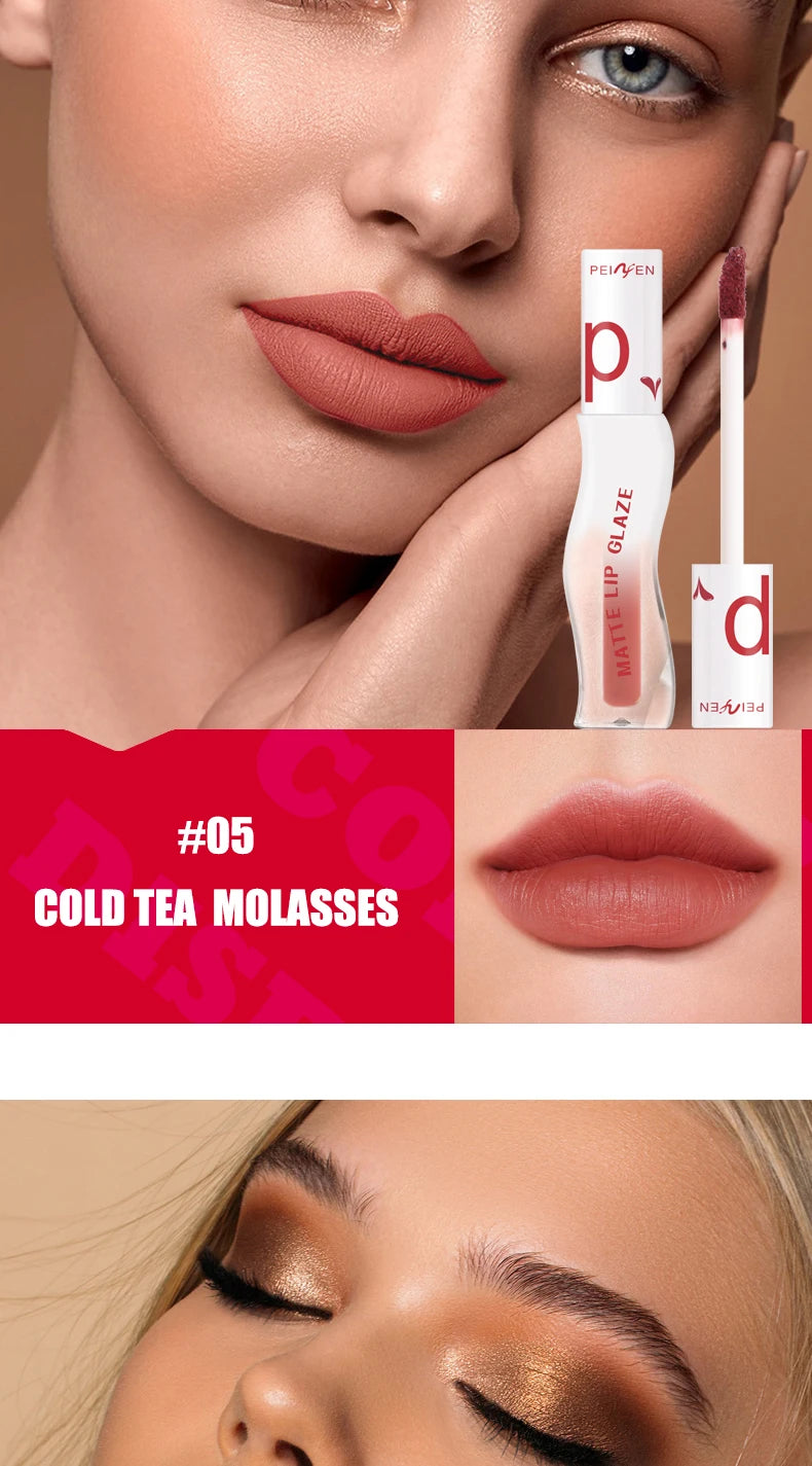Long Lasting Matte Lipstick Waterproof Non Stick Lip Glaze - 16