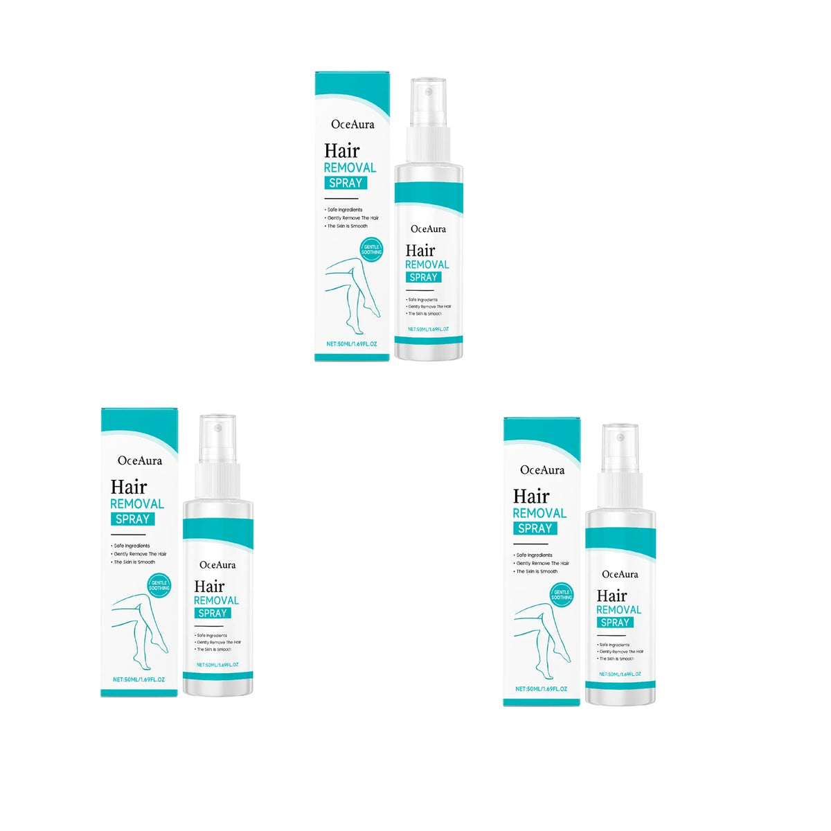 Painless Hair Removal Spray for Body and Legs