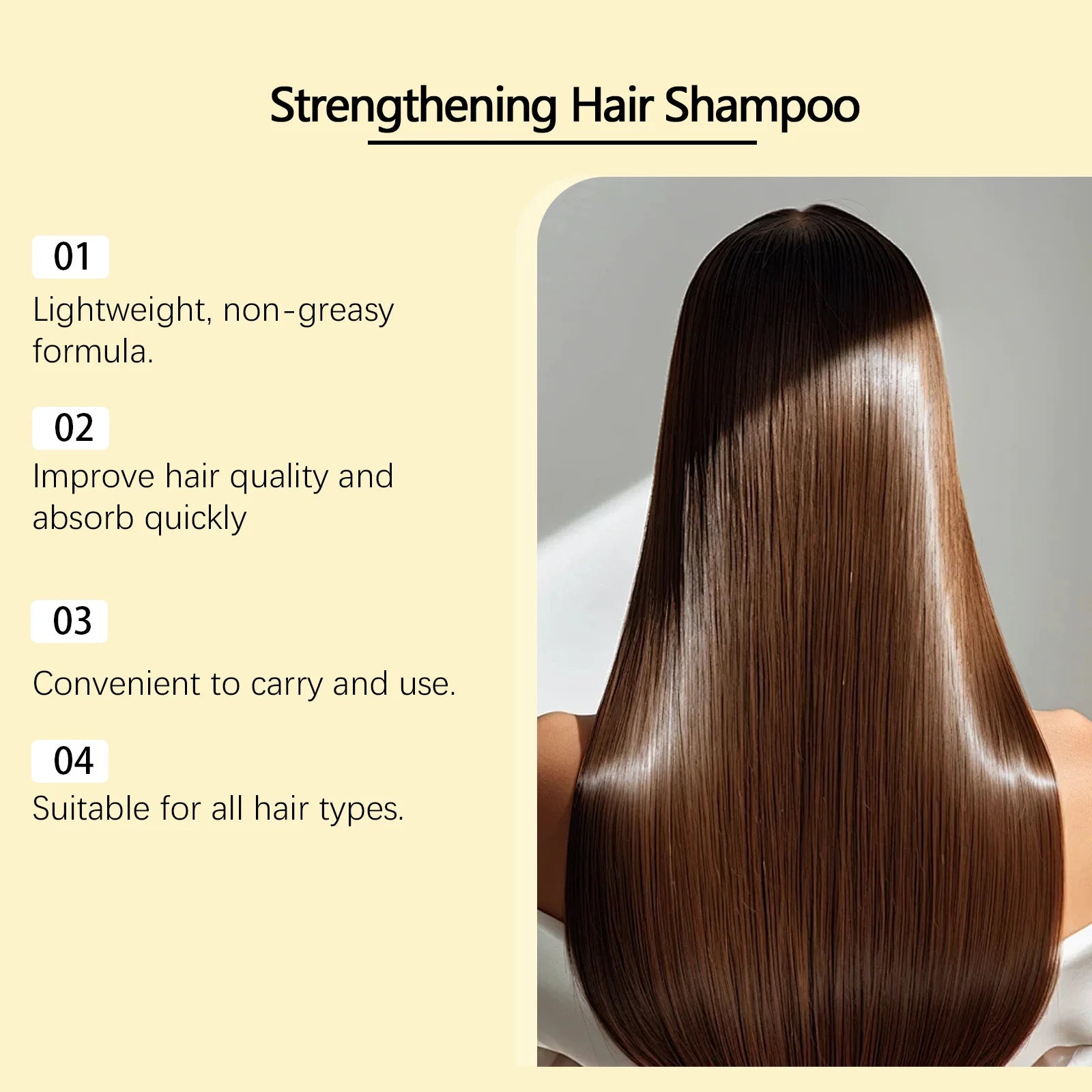 Herbal Strengthening Hair Shampoo for Anti Hair Loss and Repair 100ml