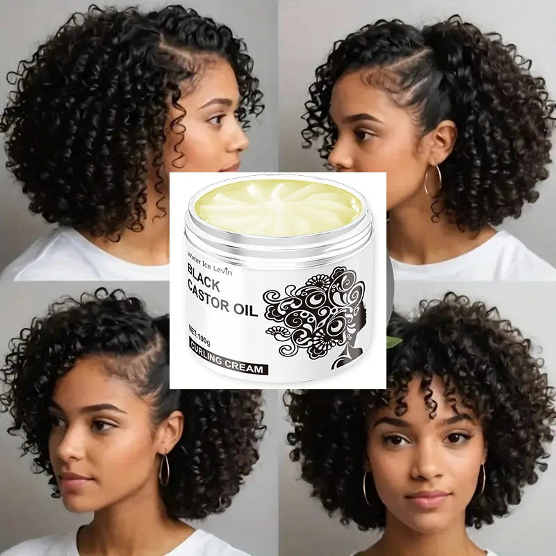 Black Castor Oil Curly Hair Elasticity Cream 100g