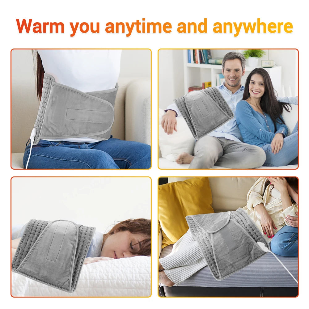 Electric Heated Waist Belt for Back and Abdomen Relief - 16