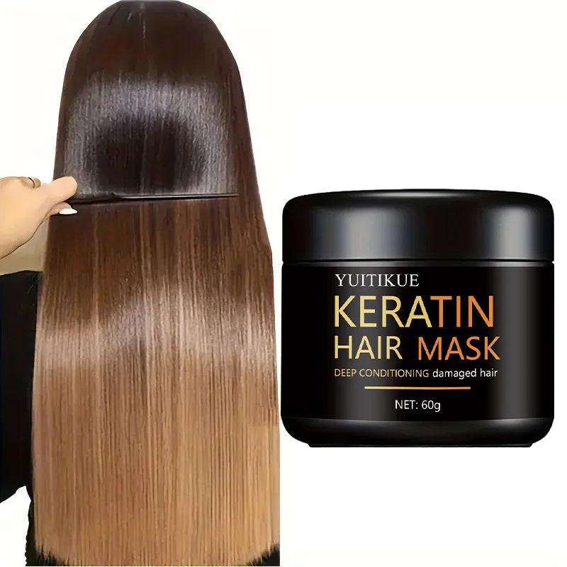 60g Keratin Deep Conditioning Hair Mask for Damaged Hair - 2