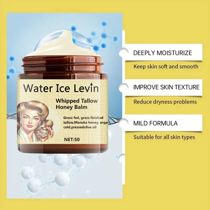 Water Ice Levin Honey Collagen Face Cream Moisturizing Balm 50g