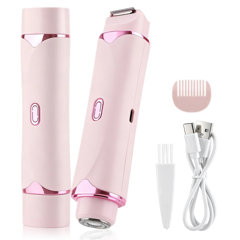 Dual-Head Electric Hair Trimmer for Women