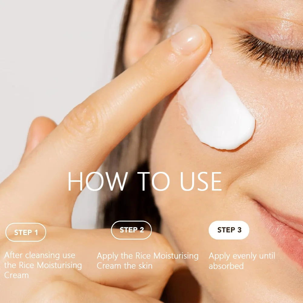 Water Ice Levin Rice Moisturizing Face Cream Hydrating Anti Aging