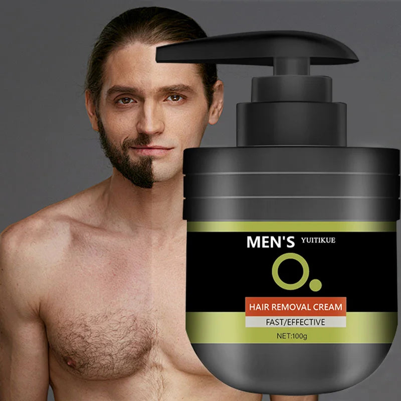 Mens Hair Removal Cream 100g Gentle Body Depilatory for Smooth Skin - 4