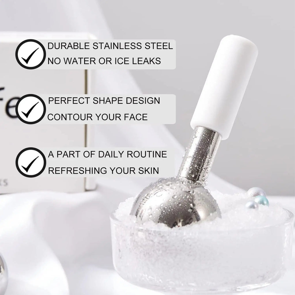 Stainless Steel Cooling Ice Globes for Facial Massage