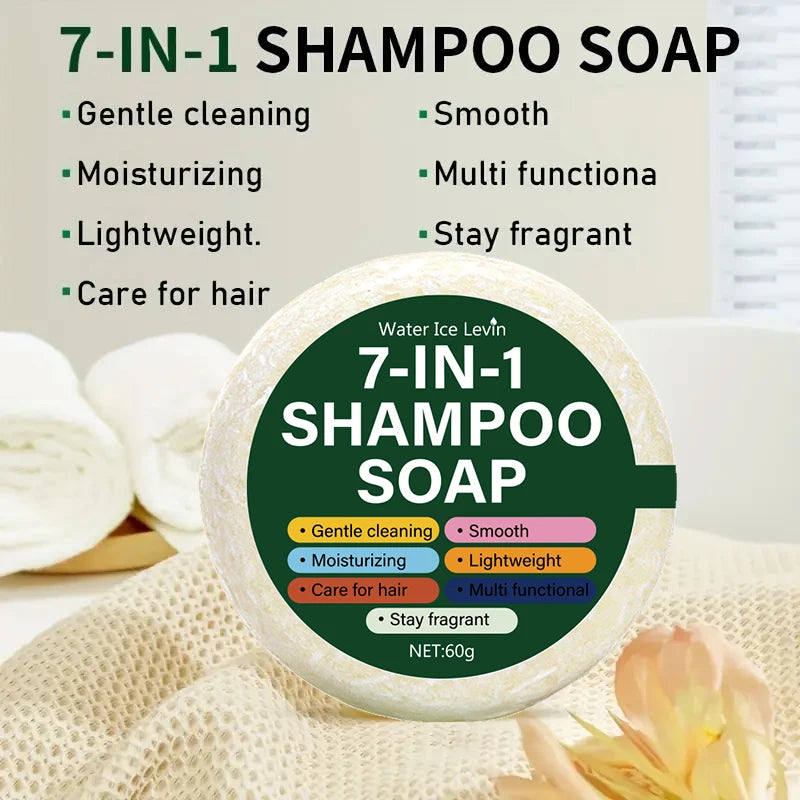 7-in-1 Shampoo Soap Bar Plant Based Hair Cleansing and Moisturizing Bar