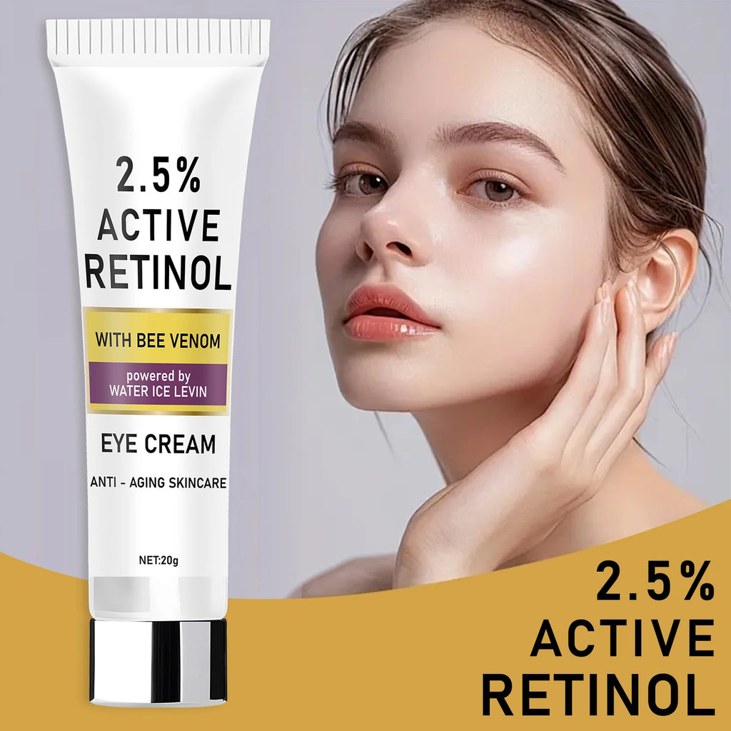 2.5 Percent Retinol Bee Venom Anti Aging Eye Cream for Dark Circles