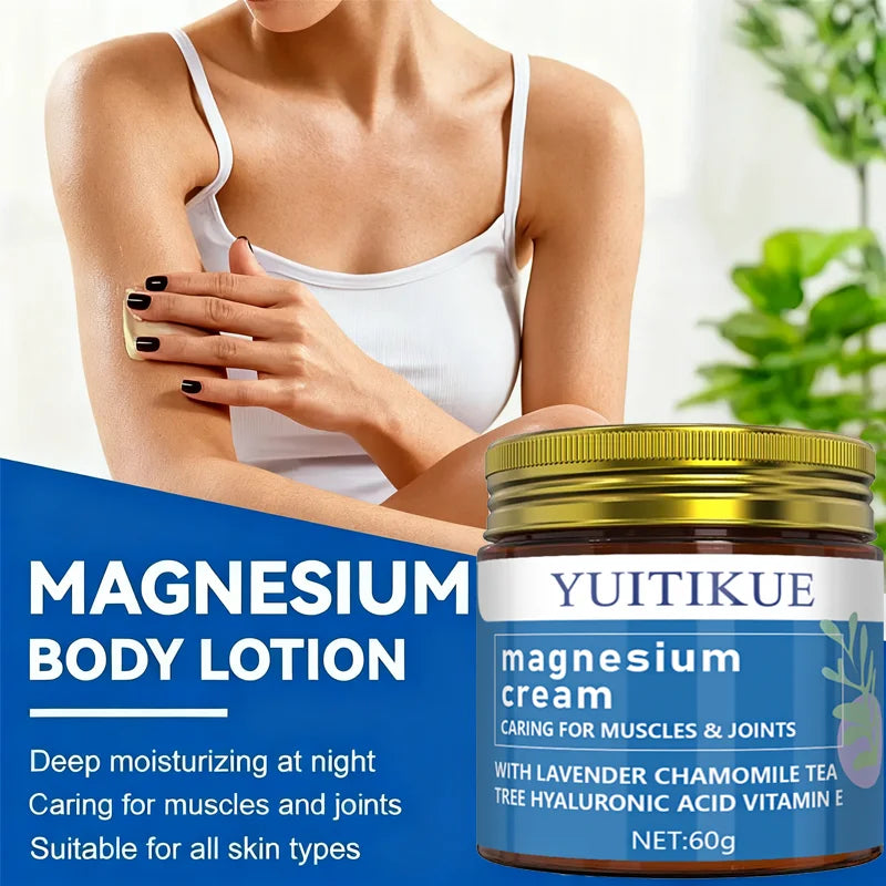 YUITIKUE Magnesium Body Lotion Night Moisturizer for Muscle and Joint Care - 4