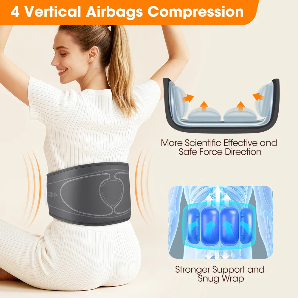 Cordless Heated Back Massage Belt with Air Compression - 8