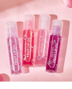4 Piece Fruit Lip Oil Set Moisturizing Gloss for Dry Lips