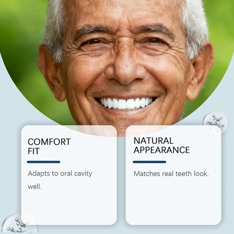Comfort Fit Natural Look Denture Set for Men and Women